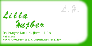 lilla hujber business card